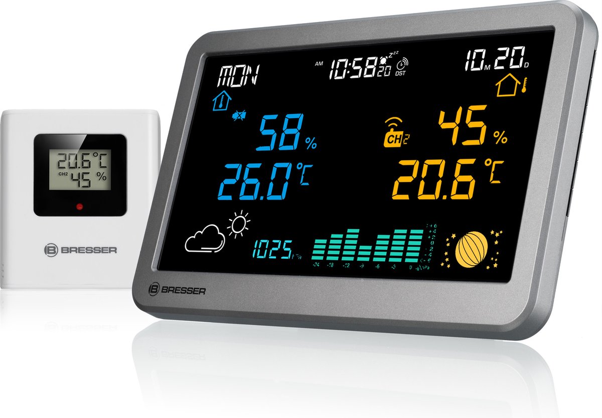 BRESSER Draadloos Weerstation MeteoTemp TBH