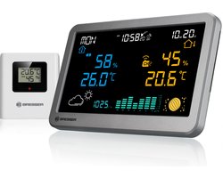 Bresser Weerstation - MeteoTemp TBH - Thermo-/Hygrometer - Antraciet
