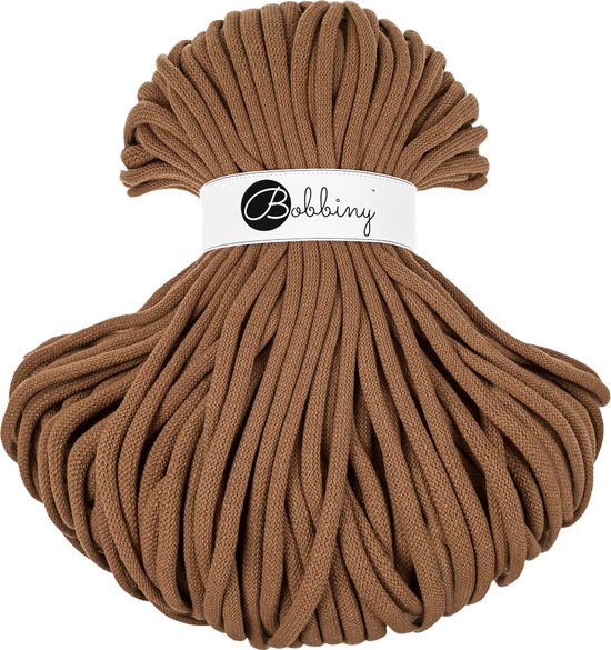 Bobbiny Jumbo braided cord 9 mm - Caramel