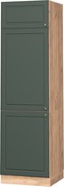 Vicco Armoire de transformation pour réfrigérateur Fame- Line, Vert- Or Maison de Campagne/Marron, 60 cm