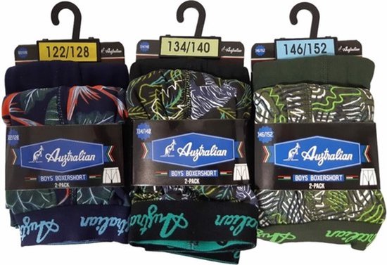 L&K Set van 10 boxershorts voor jongens, van microvezel, maat vanaf 140/146 tot 176/182, met motief, comfortabel, elastisch, naadloos kinderonderbroeken voor jongens 1601, 164-170