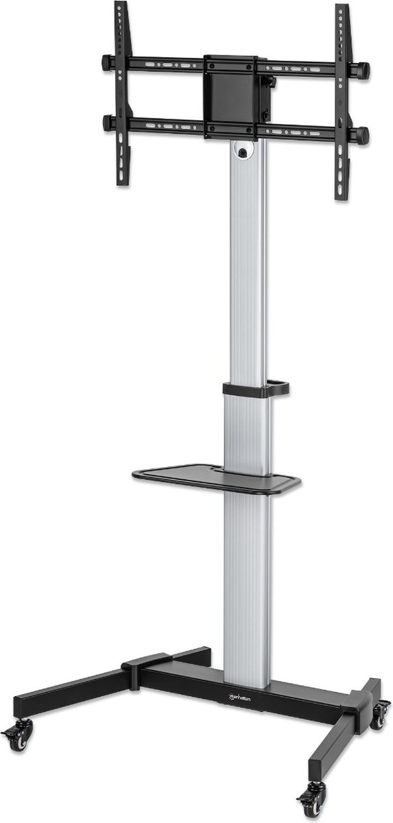Aluminium in hoogte verstelbare multimedia TV wagen - 37 tot 86 inch
