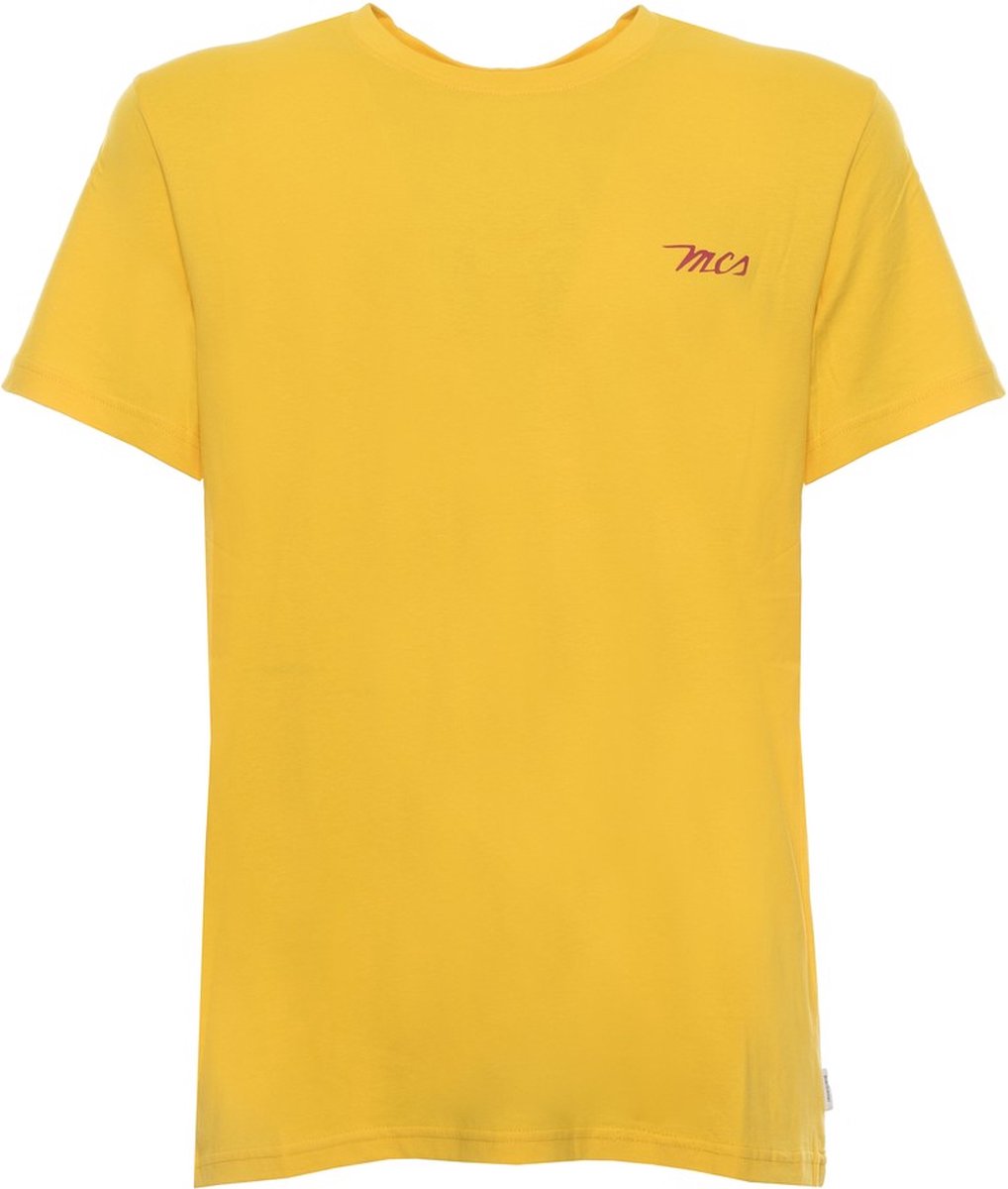 MCS 10BTS001 Heren T-shirt – 100% Katoen – Ronde Hals – Korte Mouw – Effen met Logo – Lente/Zomer Collectie