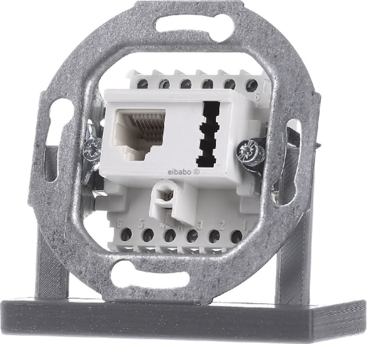 Rutenbeck Aansluitdoos TAE6 F+N Flush0 rw IAE/UAE8 (6) - RJ12 6(6) Data-uitgang Cat.3 wit IAE/UAE8(6)