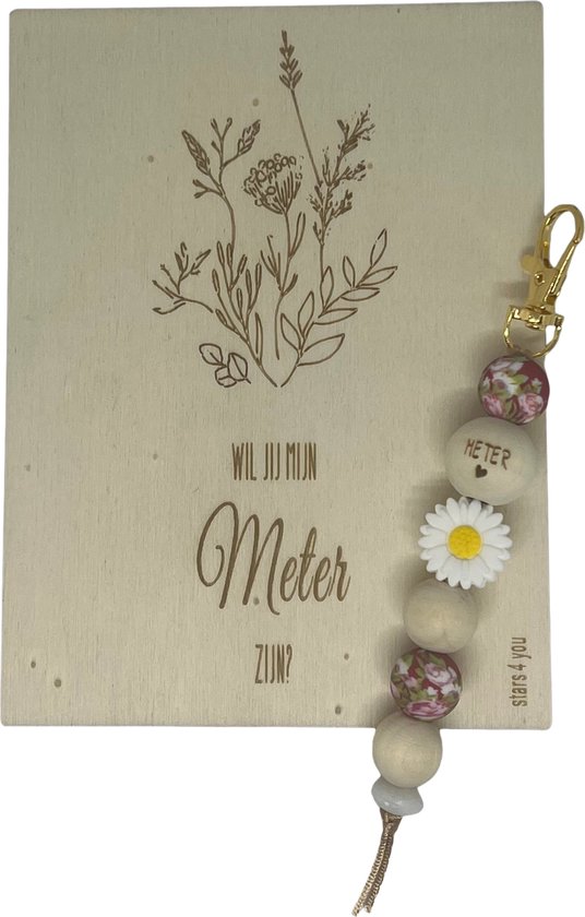 Porte-clés et carte JUF | rose | fleur | Tu es le plus doux | cher professeur | meilleur professeur | fin d'année scolaire | cadeau