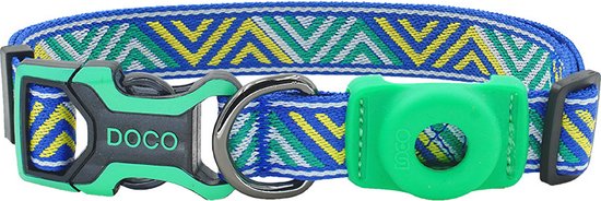 MICHUR CARLOTA leren hondenhalsband Indische bruine halsband Indische halsband met turkooizen stenen in verschillende maten