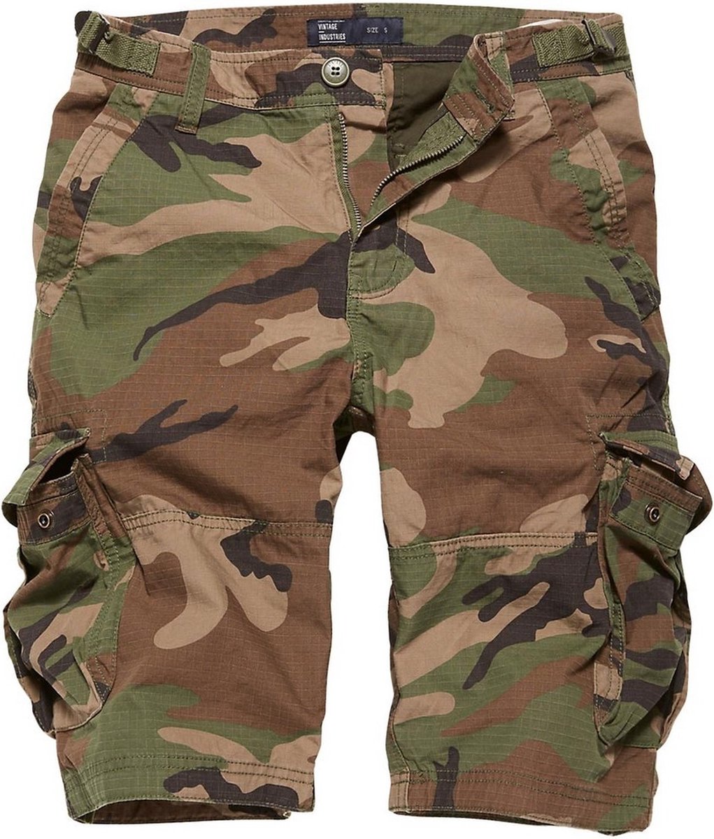 Vintage Industries Terrance short camo Woodland