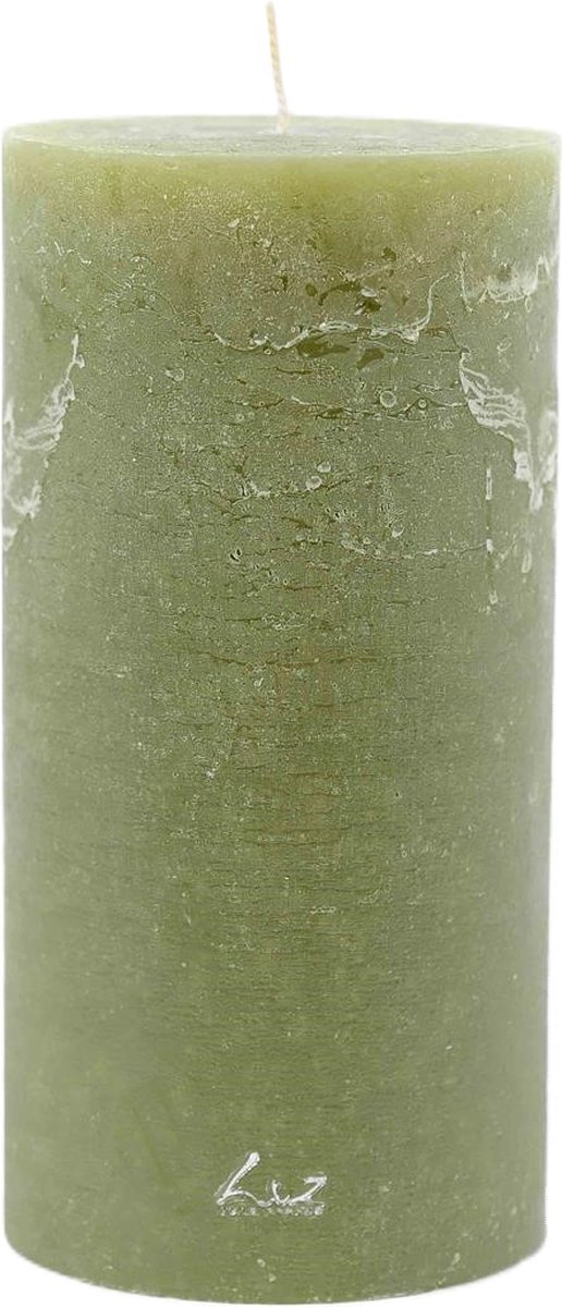 LUZ Rasteli Luz Your Senses Stomp Kaars Groen D 10 cm H 20 cm
