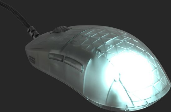 Endgame Gear OP1 RGB Dark Frost - Muis - Bedraad - PixArt PAW 3395 - Kailh GX mechanische switches - 26.000 DPI - zwart