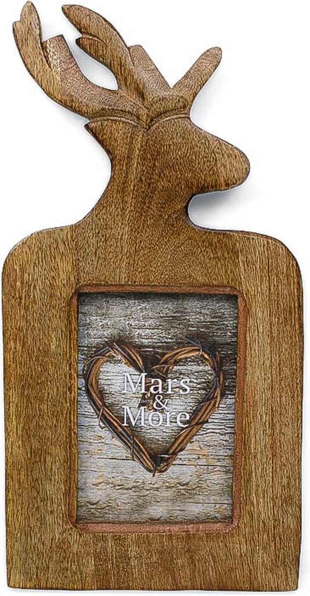 fotolijst mango hout hert 15x10cm