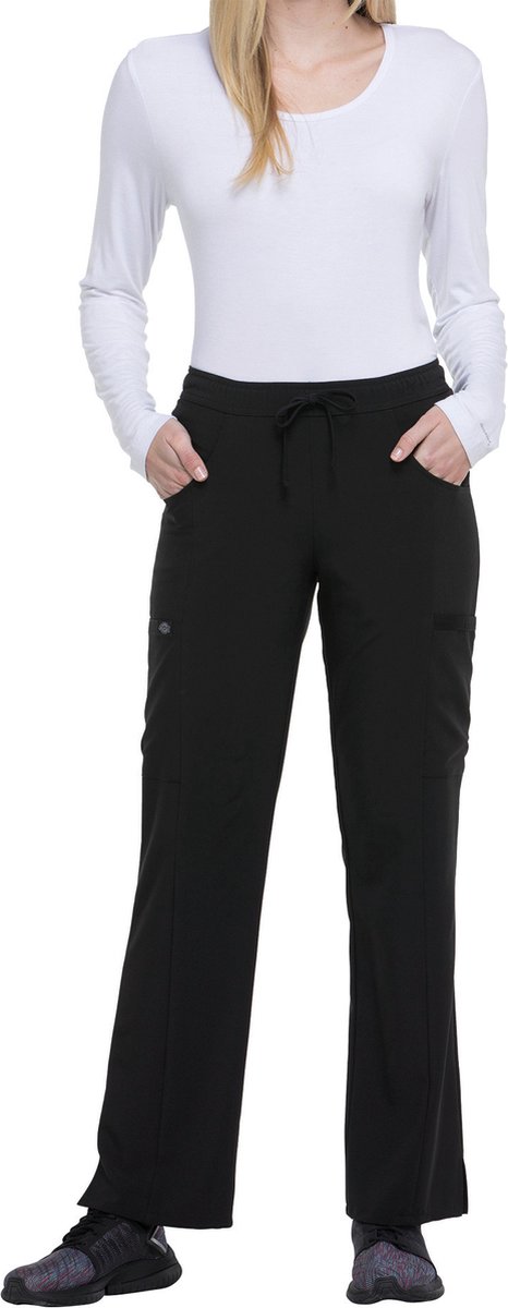 Dickies Medical Damesbroek met standaard taille en koordjes DKE010 - Black - S