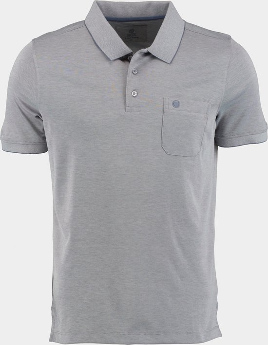 Bos Polo korte mouw Grijs 3-Knopf Polo-Shirt, 1/2 Arm 214008156/802