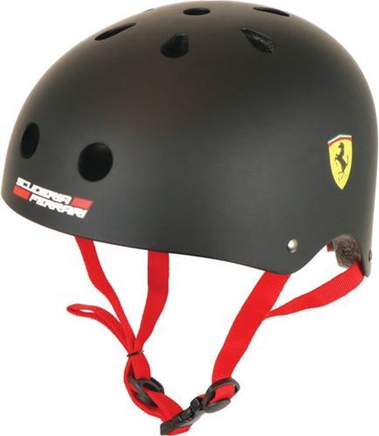 Onveilig chef bungeejumpen Ferrari Fietshelm - Skatehelm voor Kinderen - Zwart/Rood | bol.com