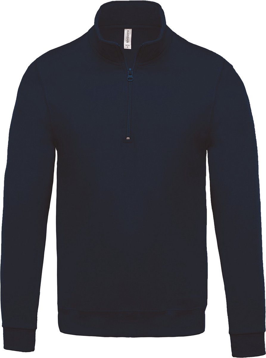 Kariban Sweater met ritskraag K478 - Navy - L