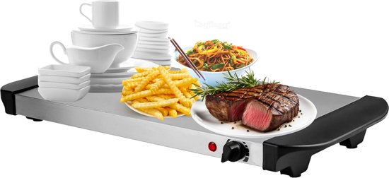 Babij Cookingh Buffetwarmer - Warmhoudplaat - Chafing Dish - Bain-marie - Voedselwarmer - 3x2.4L - Roestvrij Staal — afbeelding 2
