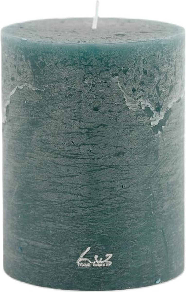 LUZ Rasteli Luz Your Senses Stomp Kaars Groen-Atlantic Deep D 10 cm H 13 cm