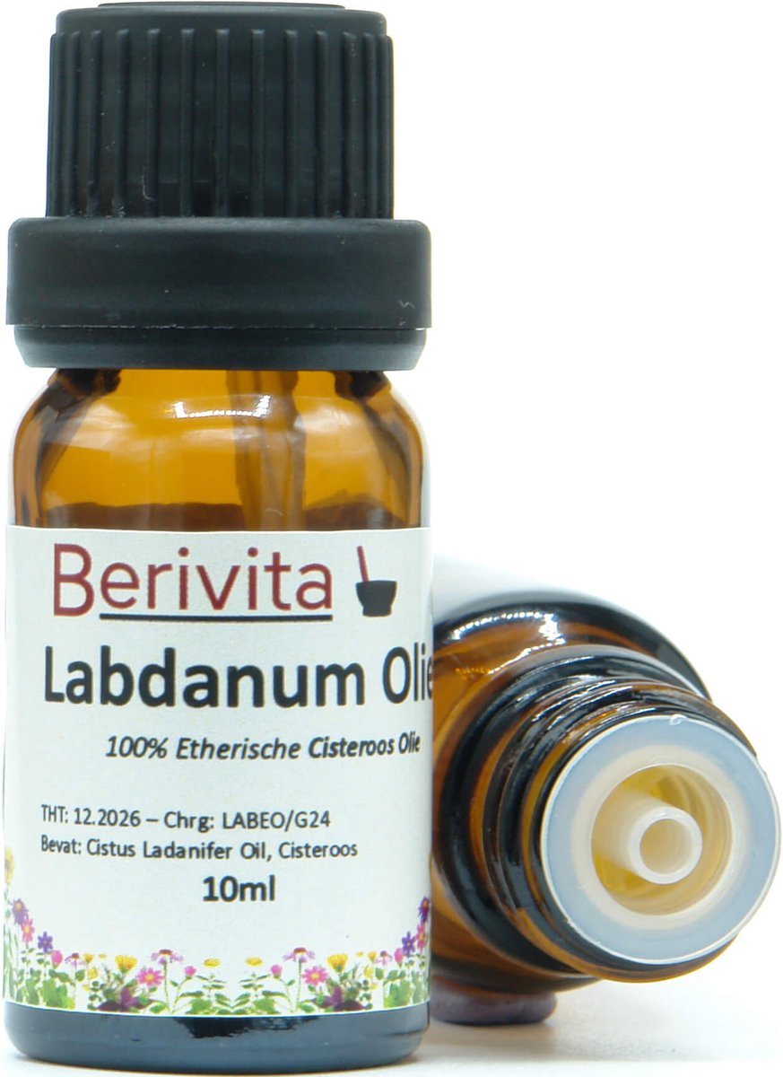 Goedkoopste Labdanum Olie 10ml - 100 Etherische Olie van Cisteroos - Cistus Ladanifer, Zonneroos Olie