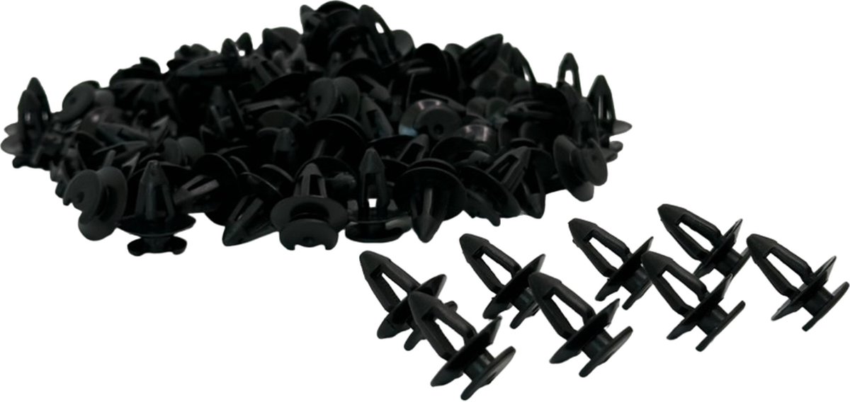 100x Auto Interieur Deur Card Trim Panel Montage Clips Plastic Bumper Spatbord Bevestiging Retainer Compatibel met T3 T4 T25 51411973500 823867299