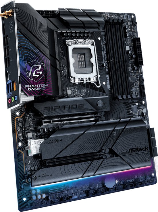 ASROCK Z790 Riptide WIFI – Moederbord – ATX – Socket LGA1700 – Intel Z790 – DDR5 – Realtek ALC1220 – 2.5 Gigabit LAN