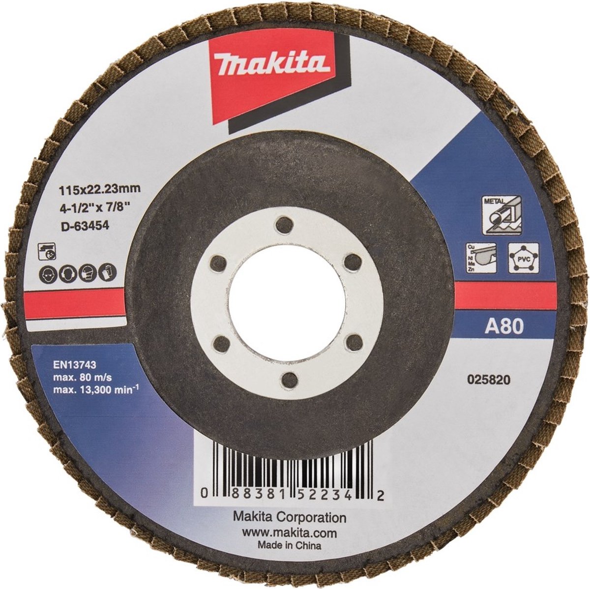 Makita lamellenschijf 115 mm A80 D-63454