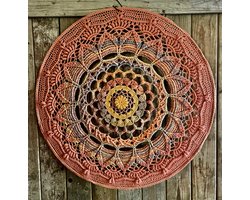 GARENPAKKET MANDALA-DROMENVANGER-GEHAAKT - 80 CM.