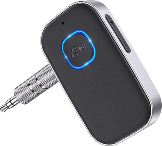 Heuts Goods - Bluetooth Receiver - BT 5.0 - 3.5MM AUX - Bluetooth Ontvanger - Handsfree Bellen - Bluetooth Audio Receiver - Bluetooth Auto via AUX