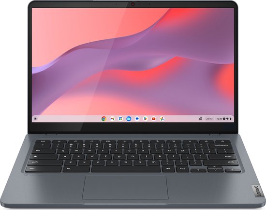 Lenovo IdeaPad Slim 3 Chrome 14IAN8 Intel Core i3 N-series i3-N305 Chromebook 35,6 cm (14") Touchscreen Full HD 8 GB LPDDR5-SDRAM 256 GB eMMC Wi-Fi 6E (802.11ax) ChromeOS Engels Grijs