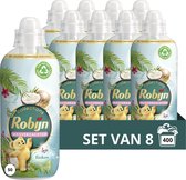 Bol.com Robijn - Vloeibare Wasverzachter Collections - Kokos Sensation - 8 x 50 wasbeurten - Voordeelverpakking aanbieding