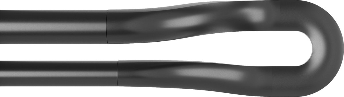 Umbra Modern double curtain rod, black