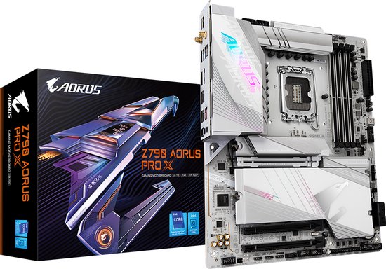 GIGABYTE Z790 AORUS PRO X – Moederbord – ATX – Socket LGA1700 – Intel Z790 – DDR5 – High Definition Audio – Realtek 5GbE LAN