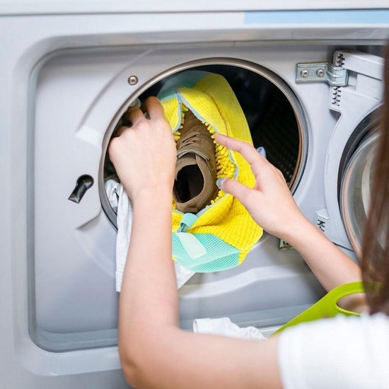 Nieuwe herbruikbare mesh sneaker waszak voor 360 reinigen 2024 Schoen wasmachine. bol