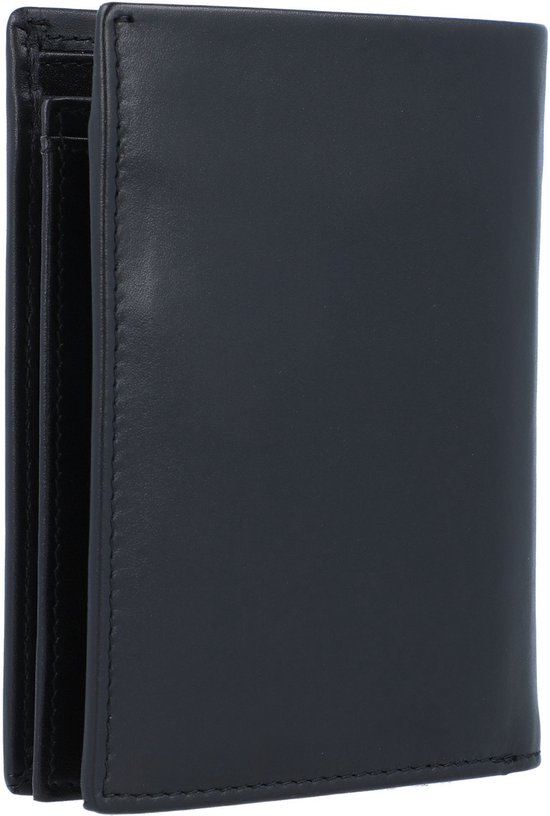 Esquire Cuir Porte-monnaie New Silk Wallet High Black Noir