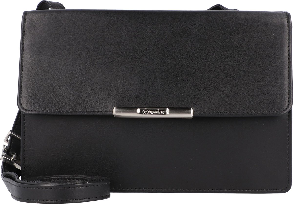 Esquire Schoudertas Helena Small Crossbody Bag Black Zwart