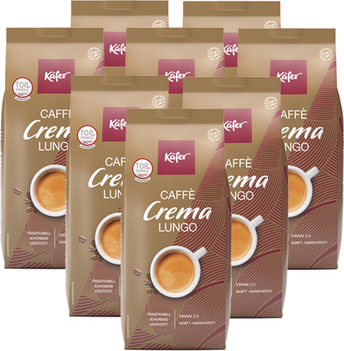 Goedkoopste Käfer - Caffè Creme Lungo Bonen - 8x 1kg