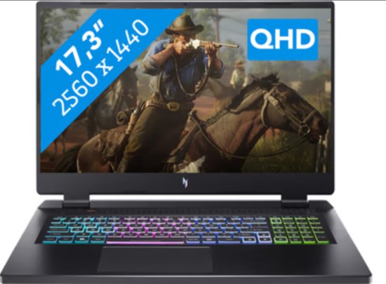 Acer Nitro 17 AN17-41-R8G7 Gaming Laptop - RTX 4070, Ryzen 7