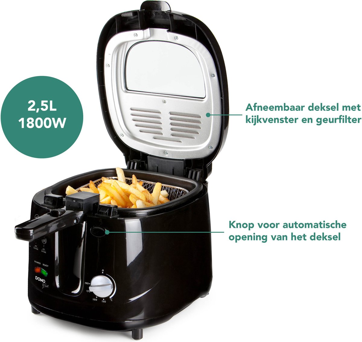 Domo B-Smart DO461FR - Frituurpan