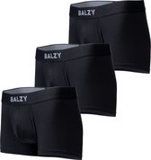 BALZY Boxers - Premium fit boxershort voor heren - 3-pack - Zwart