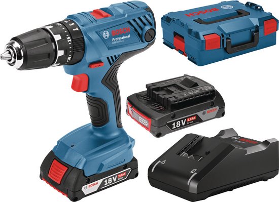 Bosch Professional GSB 18V-21 Accu klopboor-/schroefmachine – Met 2x 18V accu – Incl. koffer