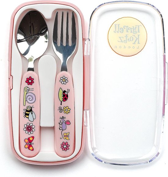 Geheime tuin kinder melamine servies (vakjesbord met bestek) - Tyrrell Katz van Tyrrell Katz — afbeelding 4