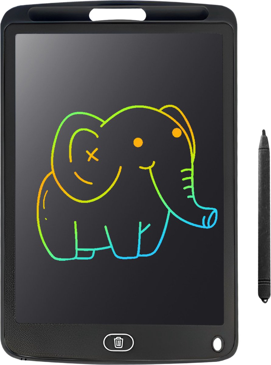 LCD Tekentablet Kinderen 10.5 inch Kleurenscherm - Cadeau - Kado - Cadeautjes - Kadootjes - Speelgoed Jongens & Meisjes - Kinderspeelgoed 5 Jaar - 4 jaar - 3 jaar - Teken Tablet - Tekentablets - Tablets - Educatief Speelgoed - Zwart