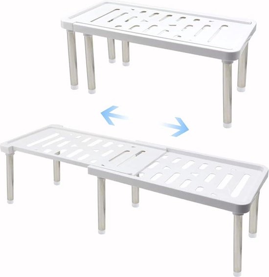 ASTOTSELL Kruidenrek keukenkast organizer - 3-laags kruidenorganizer plank, stapkruidenopberghouder voor keukenkast, voorraadkast, kast, aanrecht