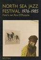 Boekomslag 'North Sea Jazz Festival 1976-1985' met een foto van Miles Davis, die een geel gebreid vest draagt.
