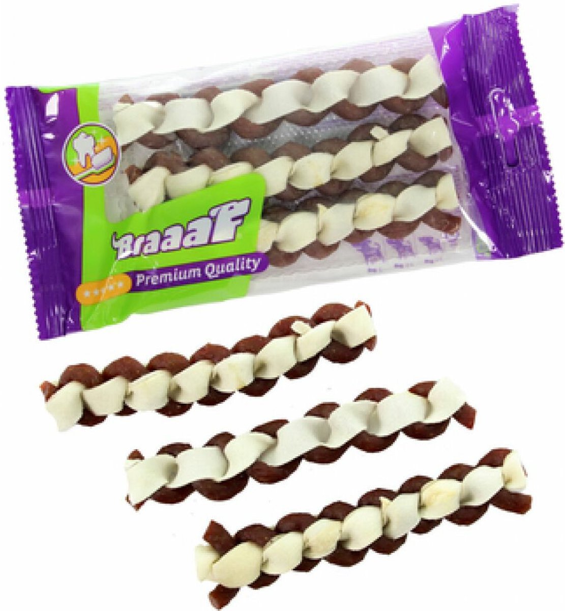 4x Braaaf Twister Double 12 cm 3 stuks