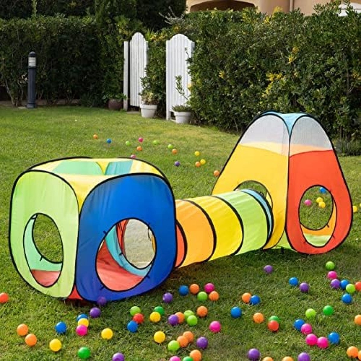 Pop Up Speeltent Kindertent Met Tunnel Voor Kinderen - Tent - Speelhuis
