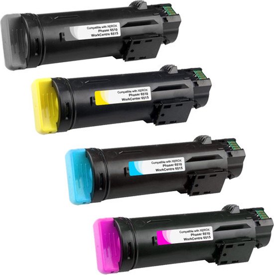 Toners adaptés à XEROX Phaser 6510 | Multipack de 4 pièces Convient Xerox