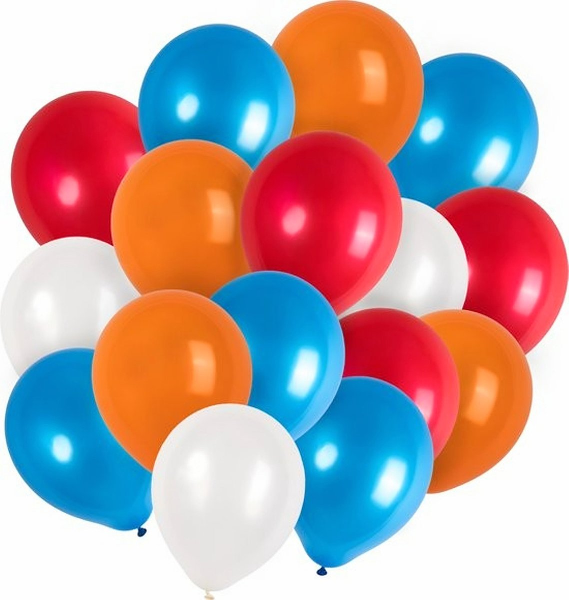 Sweet-One 40 Ballonnen rood wit blauw en oranje EK WK voetbal nederlands elftal nederland holland ballon versiering decoratie