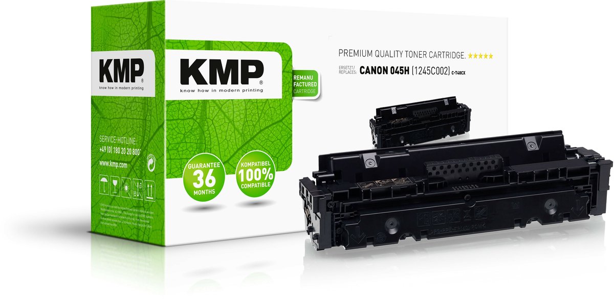 KMP Toner vervangt Canon 045H Compatibel Cyaan 2200 bladzijden C-T40CX