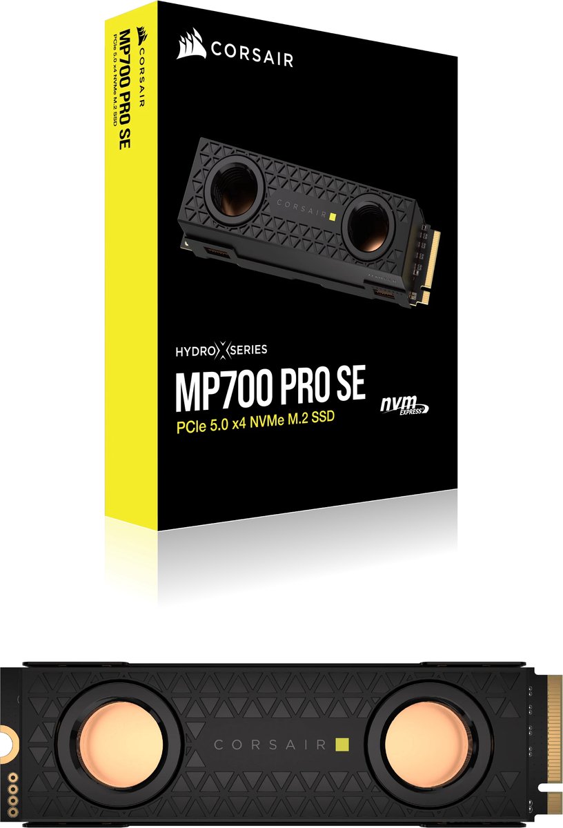 Corsair MP700 PRO SE Hydro X M.2 2 TB PCI Express 5.0 NVMe 3D TLC NAND