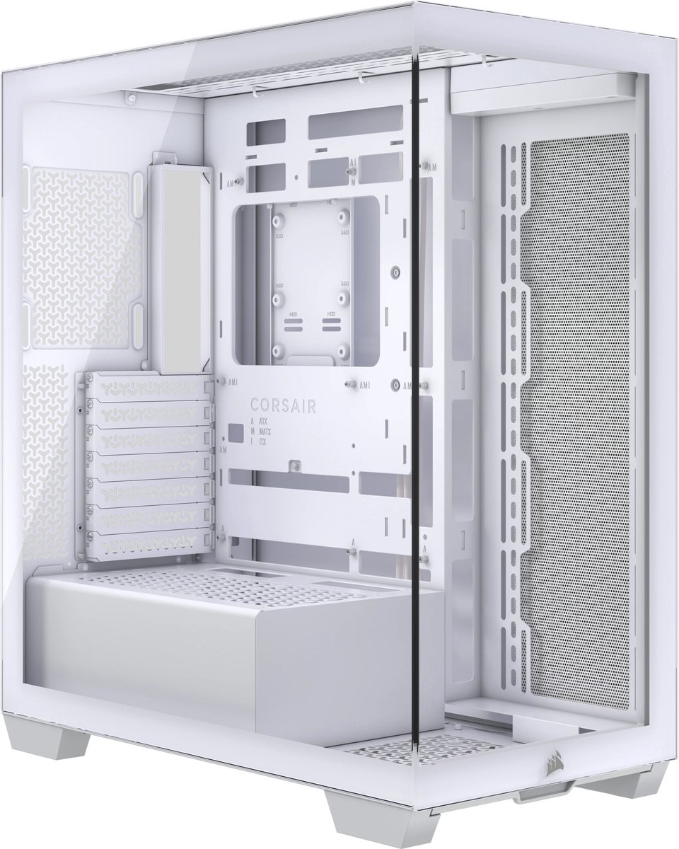 CORSAIR 3500X White - Midtowermodel - ATX - Tempered Glass - wit