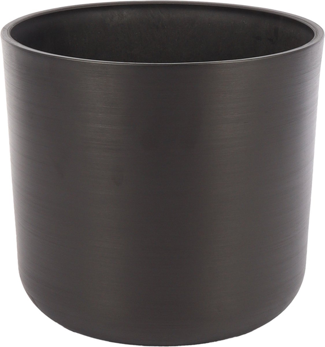 Plantenpot Houtskool Zwart | Ø32 – Ronde Bloempot – 32x30cm – Binnen & Buiten – Breukbestendig – Kunststof Pot